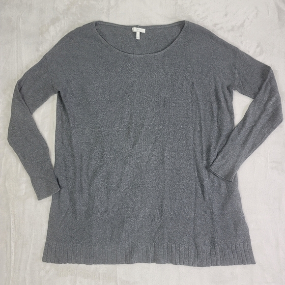 Joie Zephyrine Wool Cashmere Oversized Sweater Grey - Picture 3 of 8
